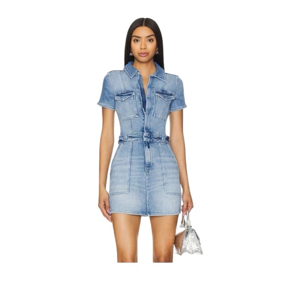 GOOD AMERICAN Fit For Success Blue
Denim Mini Dress M NWT - Picture 1 of 7